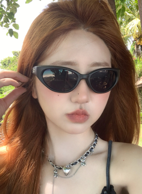 2025新款墨镜女防风联名网红复古辣妹未来科技感户外骑行太阳眼镜