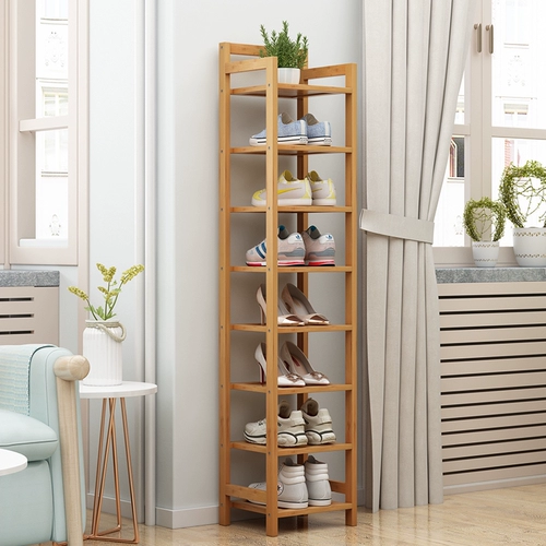 Простая стойка для обуви вертикальная много -слоя в помещении для спальни домашняя дверь гостиная гостиная