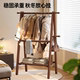 Solid wood large capacity coat rack for home use floor-standing coat rack