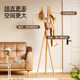 Nordic creative beech wood coat rack floor-standing and does not take up space