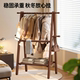 Bedroom floor-standing clothes rack solid wood clothes storage rack