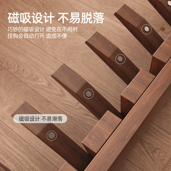 All solid wood piano key hanger bedroom wall hanger