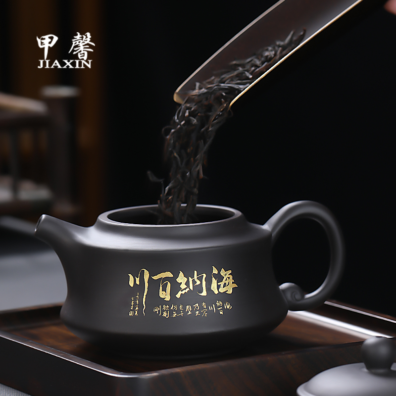 原矿紫砂茶壶单壶家用复古手工泡茶壶高档功夫茶具套装大号西施壶