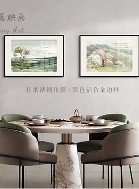 心理咨询室挂画疗愈装饰画墙面布置唯美植物小清新墙画名人名言
