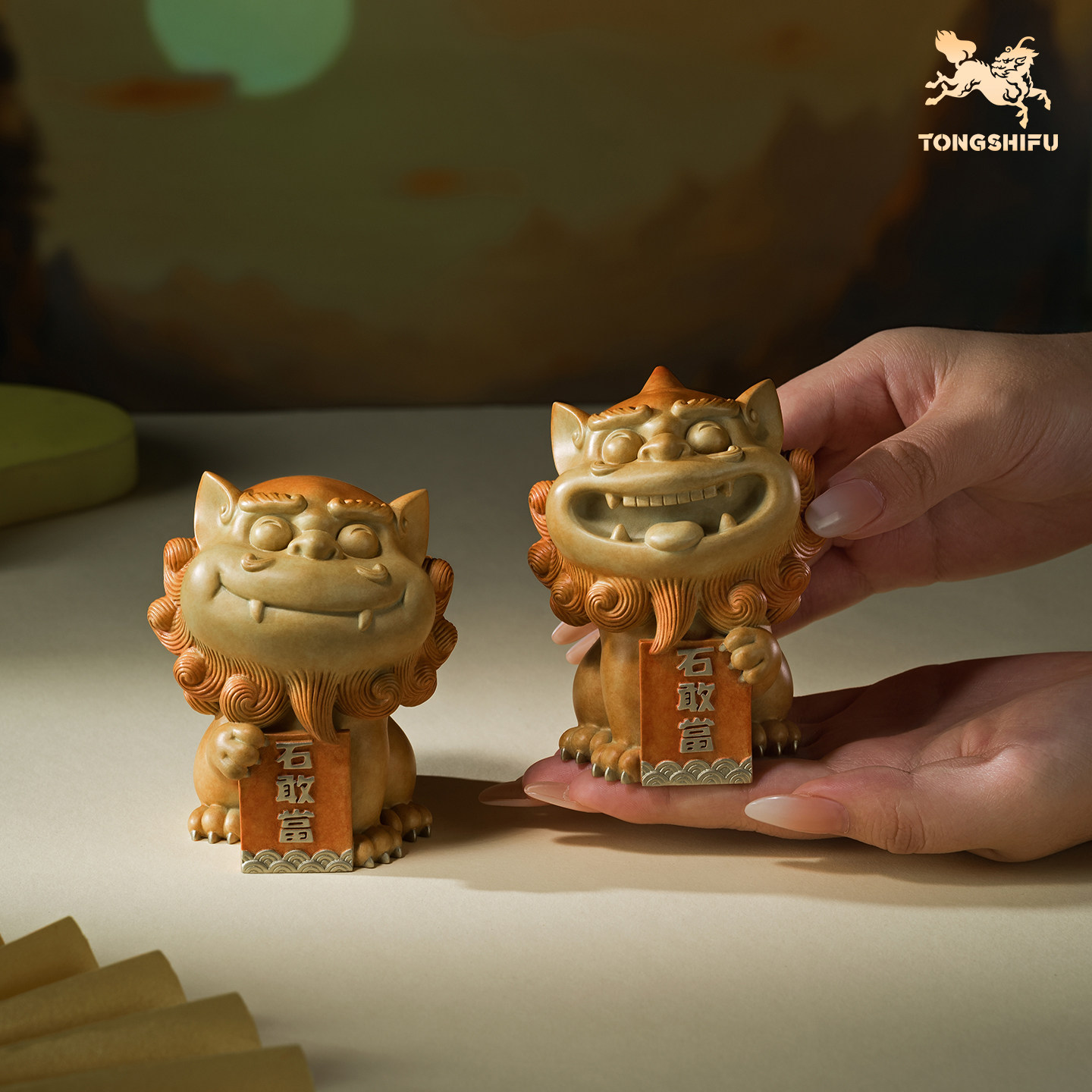 铜师傅《石敢当》客厅桌面铜摆件 家居装饰工艺品  萌趣解压礼物,淘宝优惠券,粉丝福利购,淘宝优惠卷