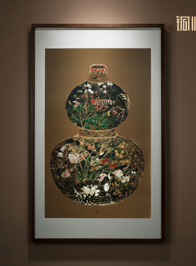 铜师傅《福禄万代》铜雕画
