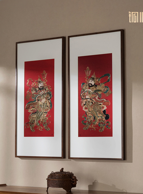 铜师傅《门神纳福（一对）》