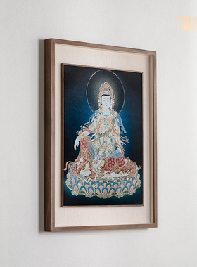 铜师傅《水月观音》铜雕画
