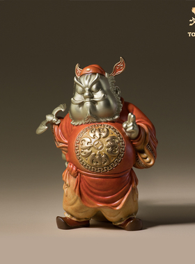 铜师傅《钟馗送福》摆件