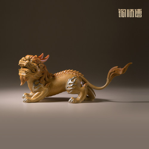 铜师傅《鸿运当头》客厅桌面铜貔貅摆件 家居装饰工艺品 - 图1