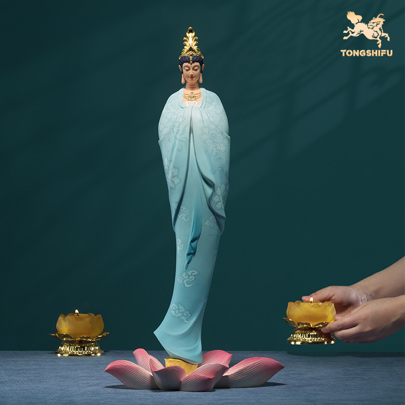 铜师傅《云影》客厅桌面铜观音摆件 家居装饰工艺品,淘宝优惠券,粉丝福利购,淘宝优惠卷