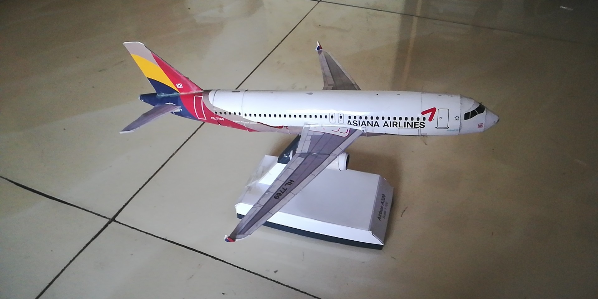 DIY手工拼装立体纸模型A320系列（带底座）民航 飞机航空3D折纸,淘宝优惠券,粉丝福利购,淘宝优惠卷