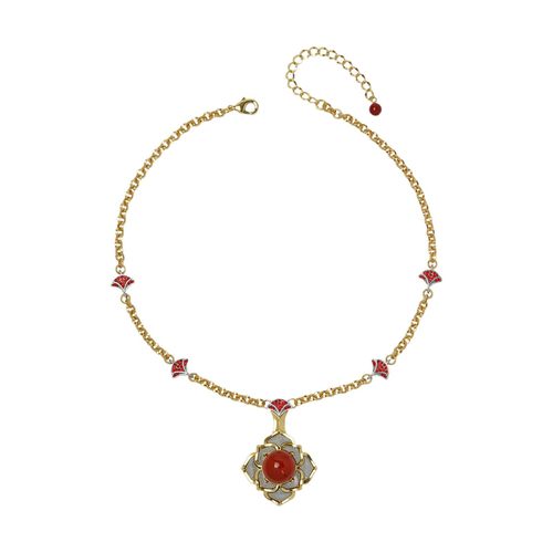 中古宫廷风复古小众设计感夸张项链耳钉戒指套装时尚大气宴会饰品 - 图3