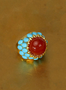 中古vintage轻奢复古戒指精致潮流个性小众设计感手饰气质饰品女