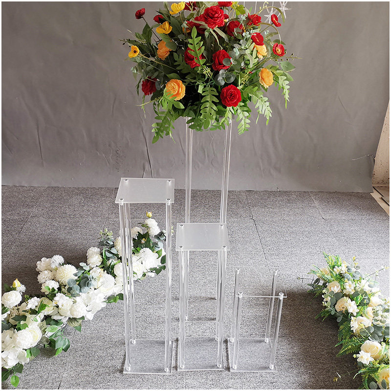 新款透明亚克力几何方架路引烛台婚庆道具几何花架橱窗装饰布置架,淘宝优惠券,粉丝福利购,淘宝优惠卷
