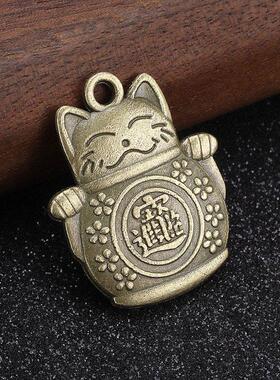 厂家直销金铲铲之战挂件金铲铲钥匙扣招财进宝仿古招财猫钥匙扣