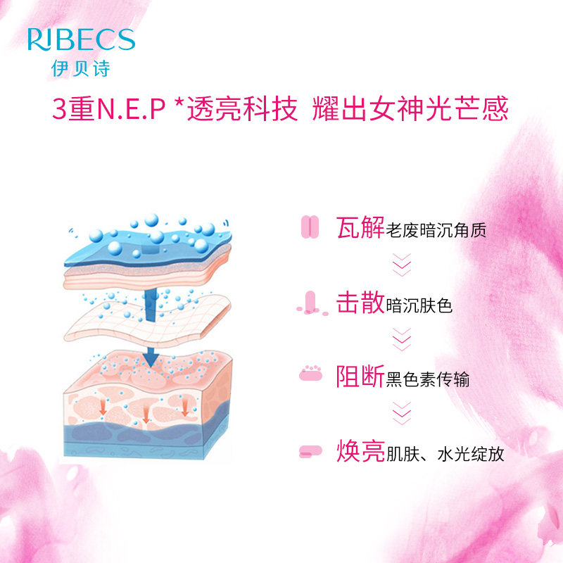 伊贝诗深海纯净水光透亮卸妆洁面膏 颜妆化妆品洁面