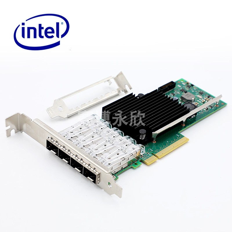 英特尔Intel X710DA4G2P5四口万兆X710DA4服务器网卡大小挡片模块随机配-图2