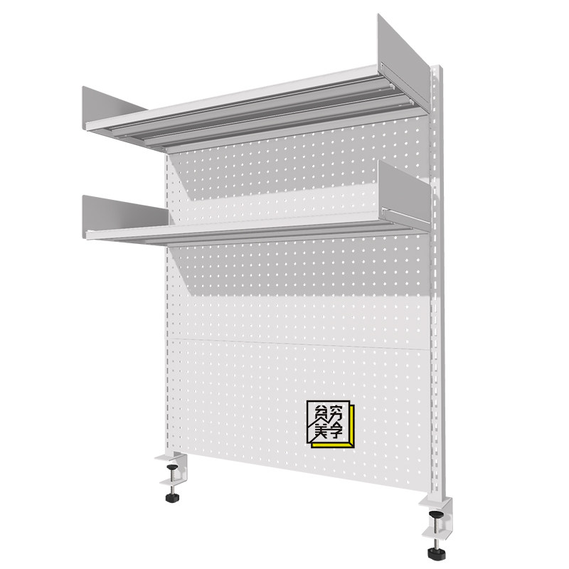 Poor punch-free table hole board storage display rack