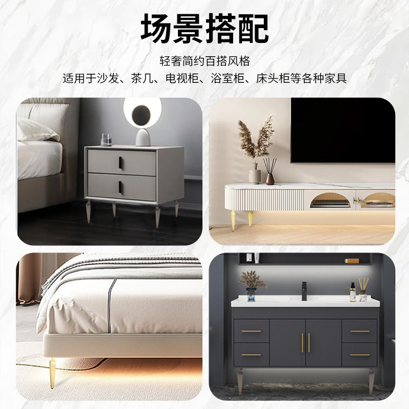 不锈钢浴室柜腿支撑脚金属可调节家具柜子腿电视柜卫浴柜支架脚