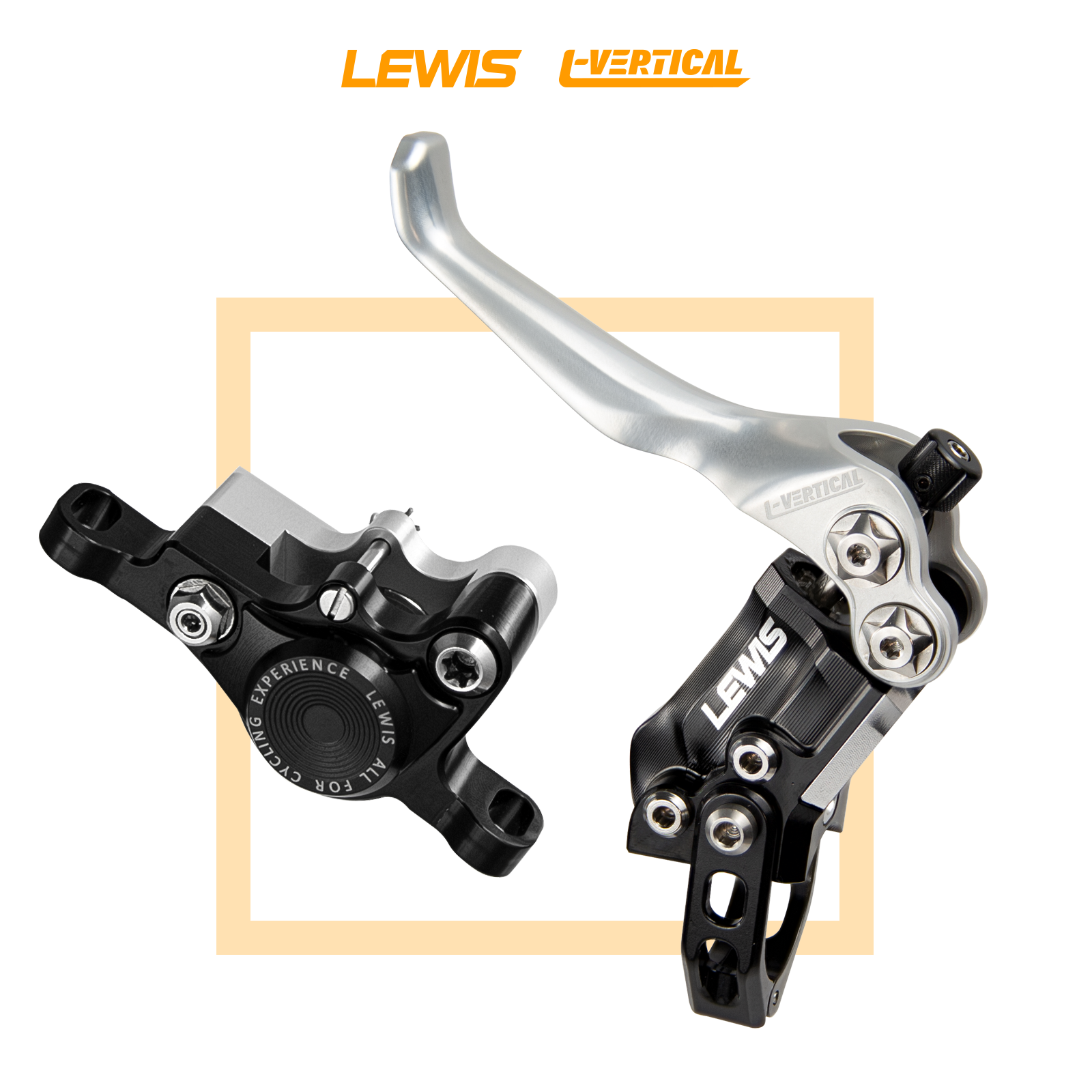 Lewis LV2 L-vertical竞赛级轻量化立缸双活塞刹车 xc街攀速降-图2