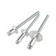Big hat pull rivet semi-circular head pulling core