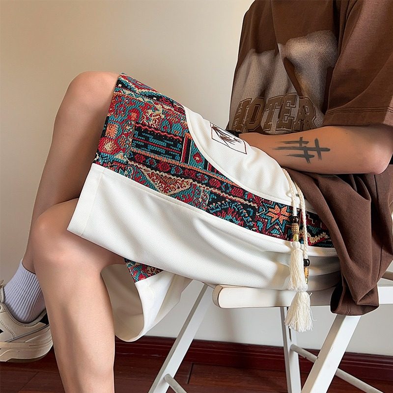 夏季大码薄款速干短裤男潮牌中国风运动四分裤宽松休闲五分中裤子,淘宝优惠券,粉丝福利购,淘宝优惠卷