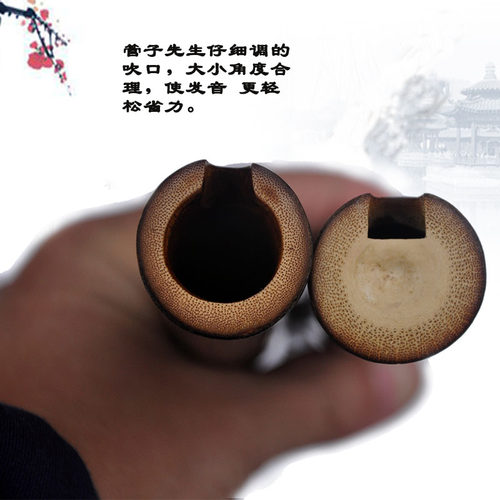 老料紫竹大漆洞箫琴箫管子先生专业定制收藏演奏竹萧乐器潇正反手 - 图1