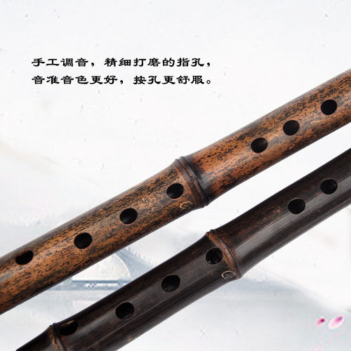老料紫竹大漆洞箫琴箫管子先生专业定制收藏演奏竹萧乐器潇正反手 - 图0