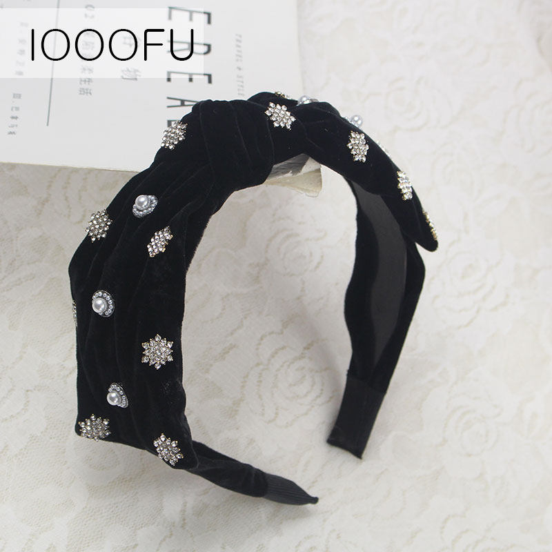 宽边六边形雪花装饰防滑闪闪头箍 旺千福发饰