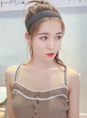 发箍宽带洗脸防滑保色耐摔水钻
