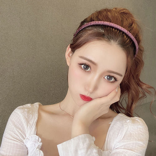 树脂防滑压发发箍女百搭外出网红带齿头箍甜美发带洗脸用发卡碎发 - 图2