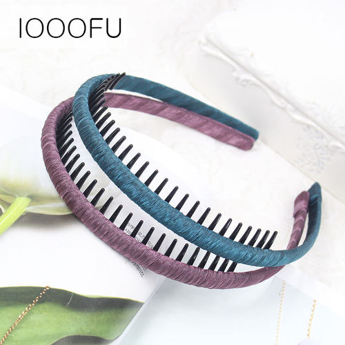 树脂防滑压发发箍女百搭外出网红带齿头箍甜美发带洗脸用发卡碎发 - 图3