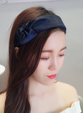 打结韩国简约宽边大方甜美发卡