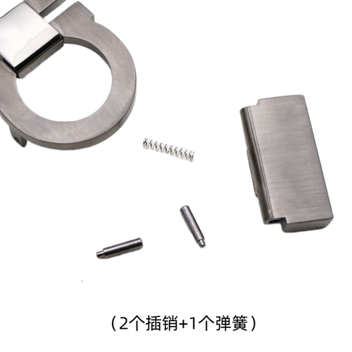 8字皮带扣头配件弹簧螺丝铆钉插销腰带扣适用于菲拉格幕扣头零件 - 图3
