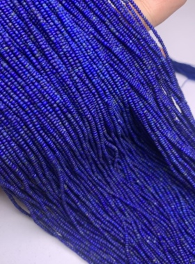 新春天然1mm2mm蓝松石桶珠