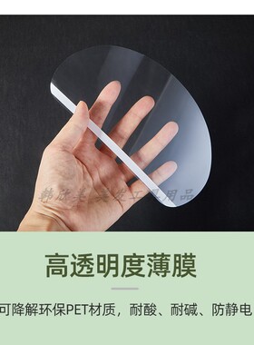 遮挡脸一次性透明剪发刘海贴面罩
