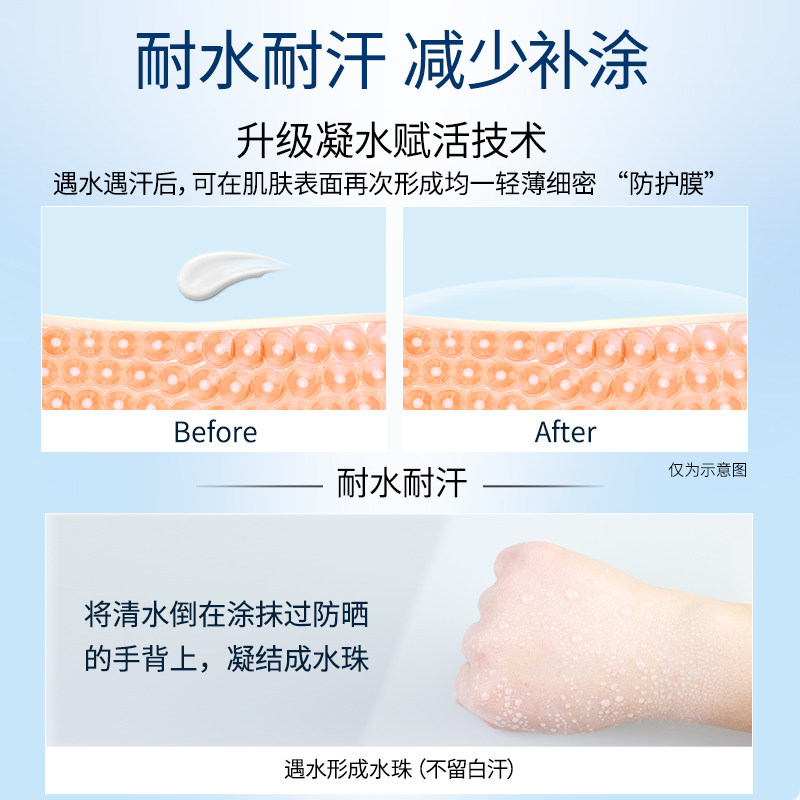 [抢先付定]欧珀莱烈日清透防晒霜 欧珀莱防晒霜