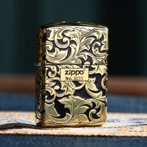 Lighter Zippo Genuine Black Gold Don Grass Cheebao Official Original Dress Men Kerosene Zp Send Gift Limited