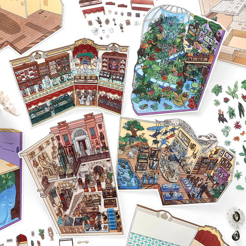 infeelme造景贴纸10款合集新品今日营业中30.0+小角落8.0+我的小屋15.0+旧物修复4.0微缩场景立体贴画玩具 - 图3