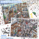 Beijing Hutong Landscaping Sticker Art Blue 158.0