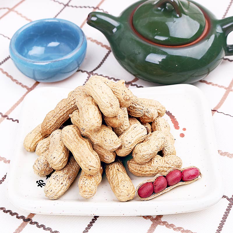 炒花生熟花生小种四颗红红衣原味坚果炒货浙江台州温岭特产下酒菜