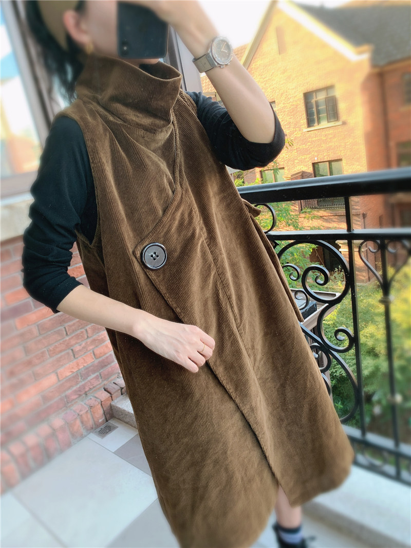 清仓捡漏 欧洲站冬款复古灯芯绒连衣裙女时尚百搭长款背带裙高端,淘宝优惠券,粉丝福利购,淘宝优惠卷