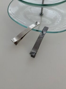 东大门耳垂欧尼正品金属发夹女新款高级感盘发鸭嘴夹子头饰