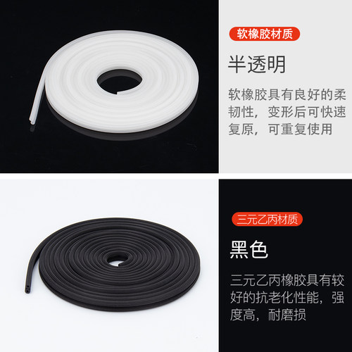 勤阳纱窗压纱条窗纱网胶条铝合金沙窗条压条塑钢窗户皮条嵌条配件 - 图3