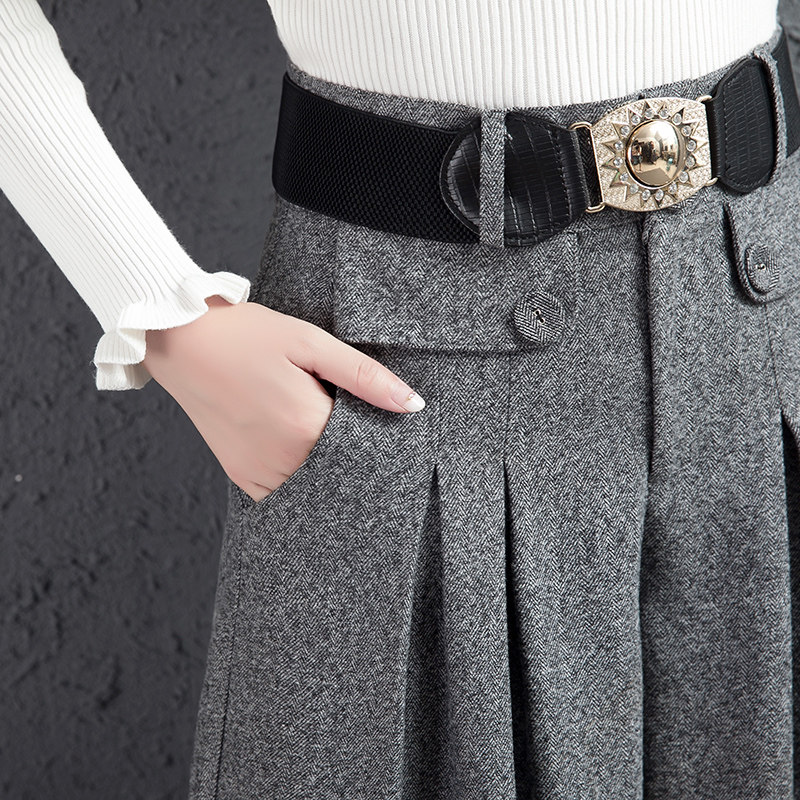 qslz /清水灵籽秋装新款显瘦长裤子 清水灵籽休闲裤