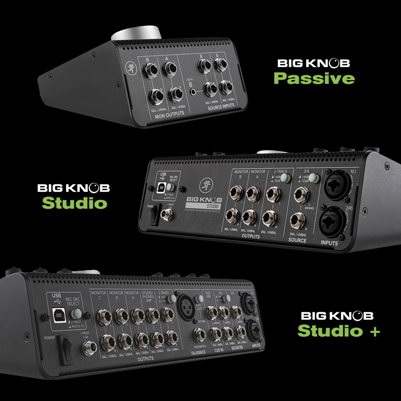 美奇MACKIE Big Knob Studio+ Passive录音棚对讲桌面监听控制器-图3