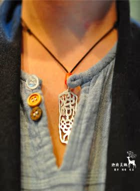 印章个性项链吊坠定做