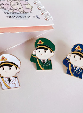 军人胸针卡通可爱军旅节日纪念品