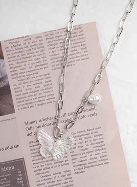 辣妹钛钢锁骨链rose同款不掉色